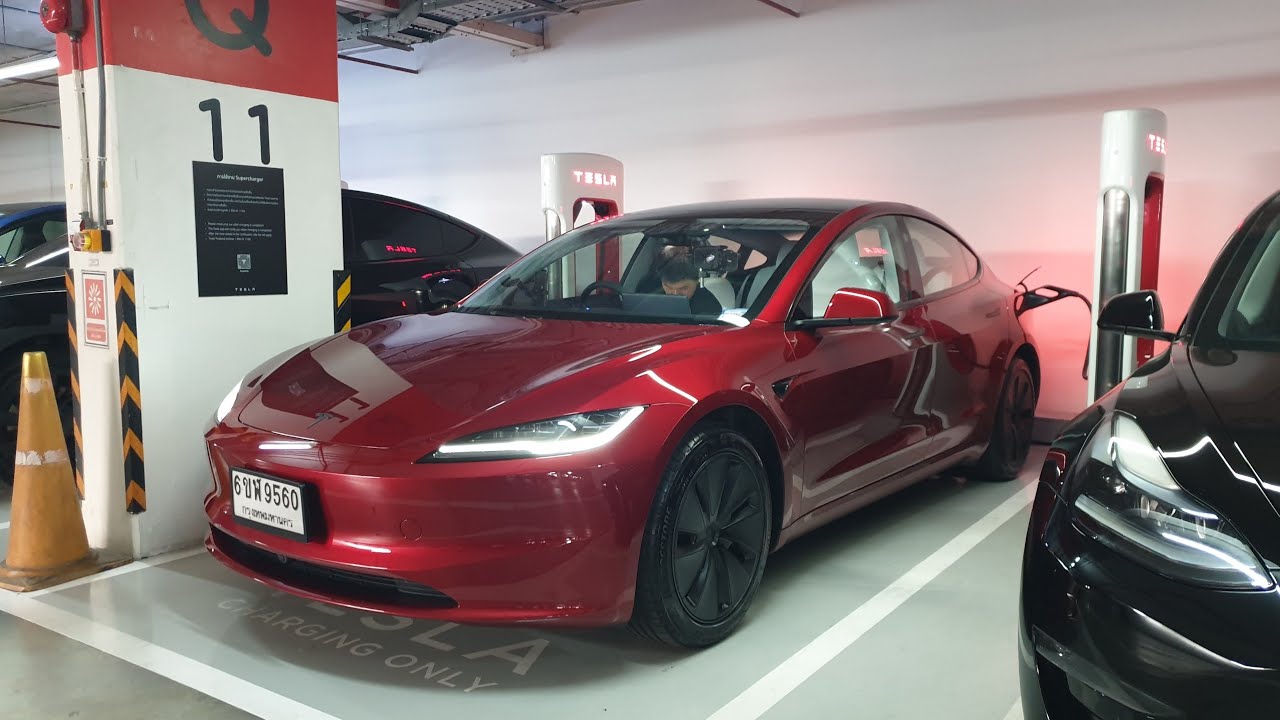 Tesla Model LR RWD drive from Bangkok to Chiang Dao