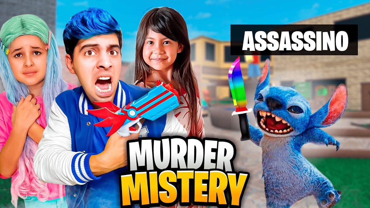 DESAFIEI O STITCH E A LILO NO MURDER MYSTERY 2 DO ROBLOX!! (Murder Mystery 2)