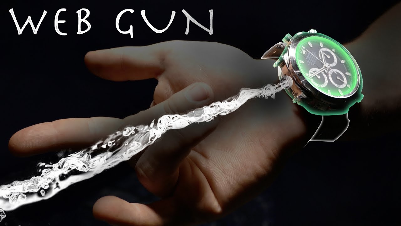 Make a SPIDER-MAN Web Shooter WRIST WATCH EDITION!!!