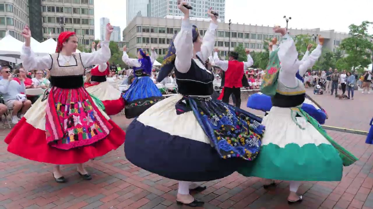 Day of Portugal 2025 Portuguese Festival folk folklore dance Boston Rancho Folclórico Dança 4K #1