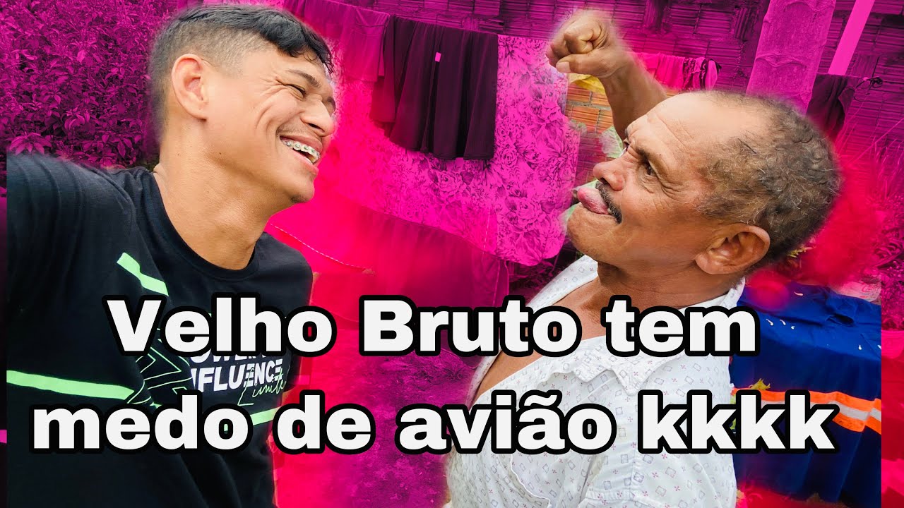 VELHO BRUTO TEM MEDO DE ANDA DE AVIÃO 😂😂