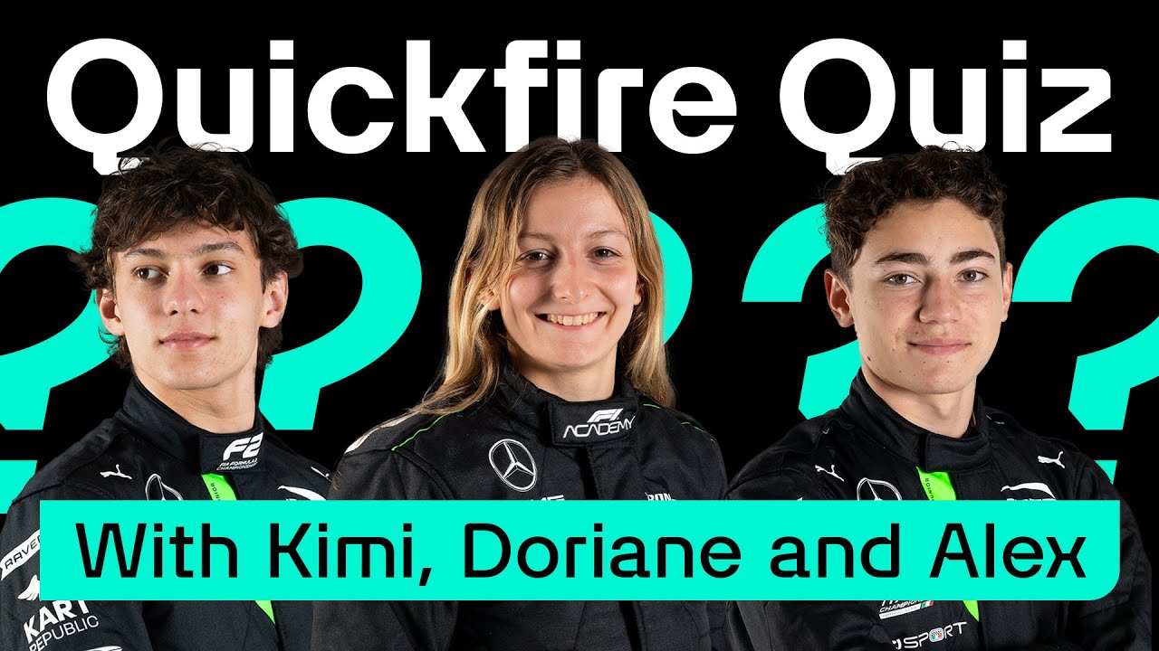“My Racing Idol Is Ayrton Senna” | Quickfire Quiz With Kimi, Doriane & Alex! 🧠