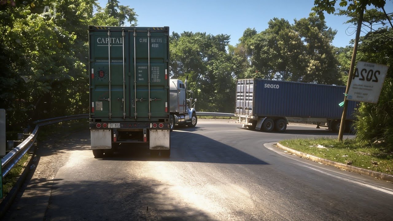 REAL LIFE CONVOY 94 VS 99 HAULING CONTAINER LIFESPAN CORPORATION HEADING TO PORTLAND BUFF BAY