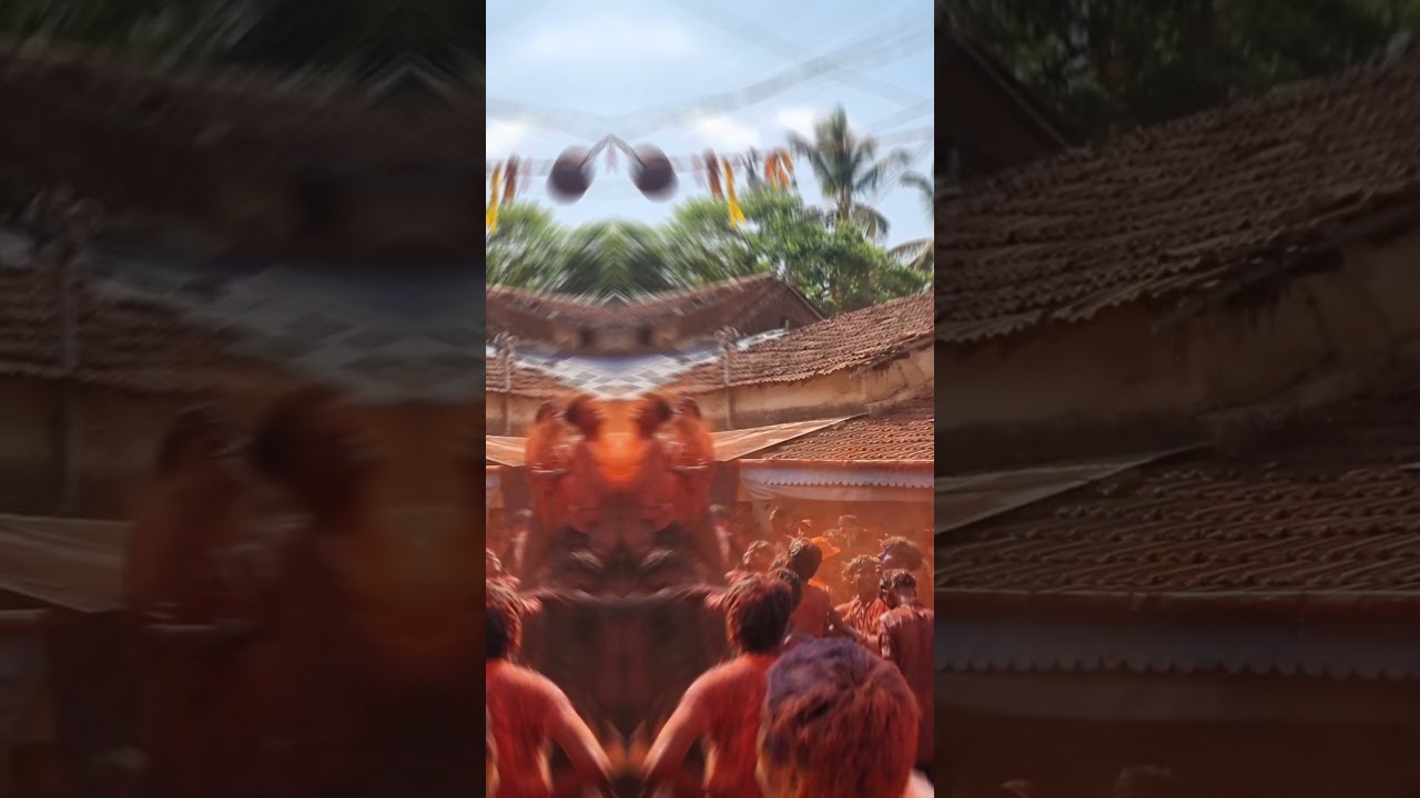 Holi blast..! Colors, Chaos & Cheers! ⚡🎨 | Unforgettable Holi in theVillage #akkialur#holi #colors