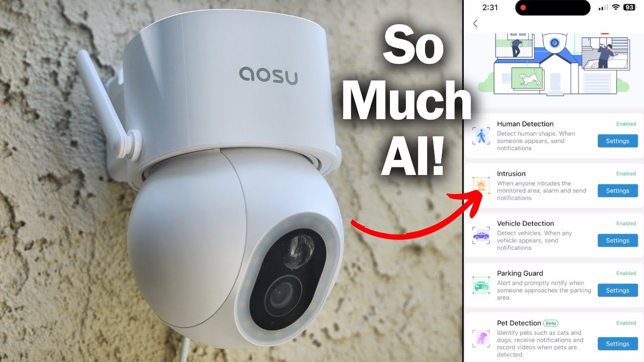 AI Human and Animal Tracking Security Camera! - Aosu D1 Max