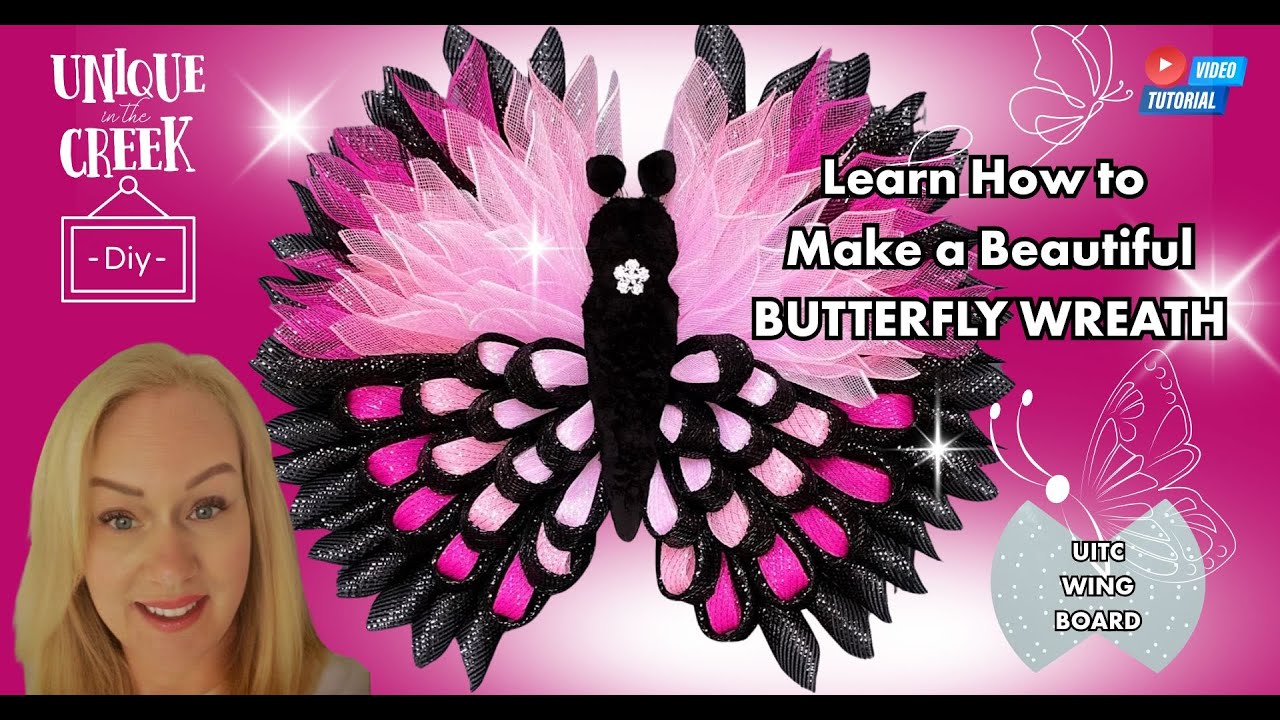 Transform Your Door With This Stunning How to Butterfly Wreath #diy #wreath