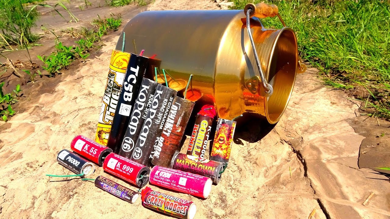 FIRECRACKERS VS CAN  POWER TEST
