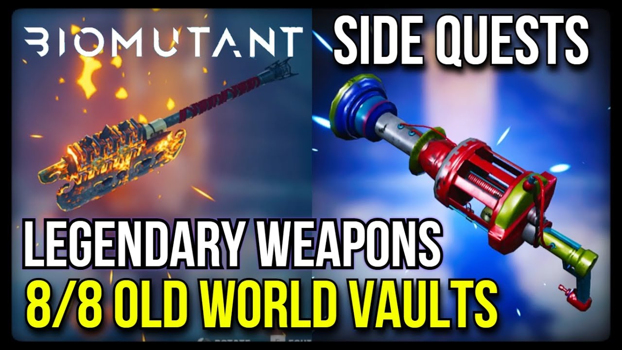 BIOMUTANT | Old World Vaults | 8/8 Vaults Location | Side Quests | MP Trophy