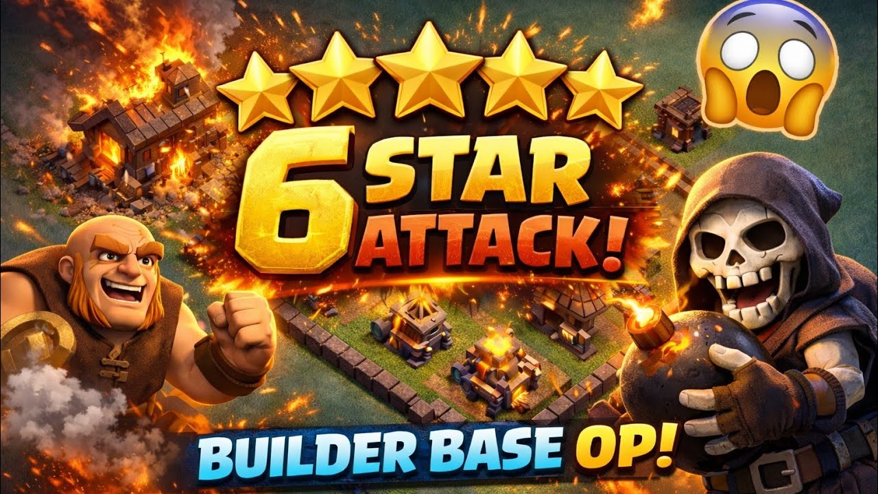 INSANE 6⭐ Builder Base Attack! | Best Builder Hall Strategy in COC 2026