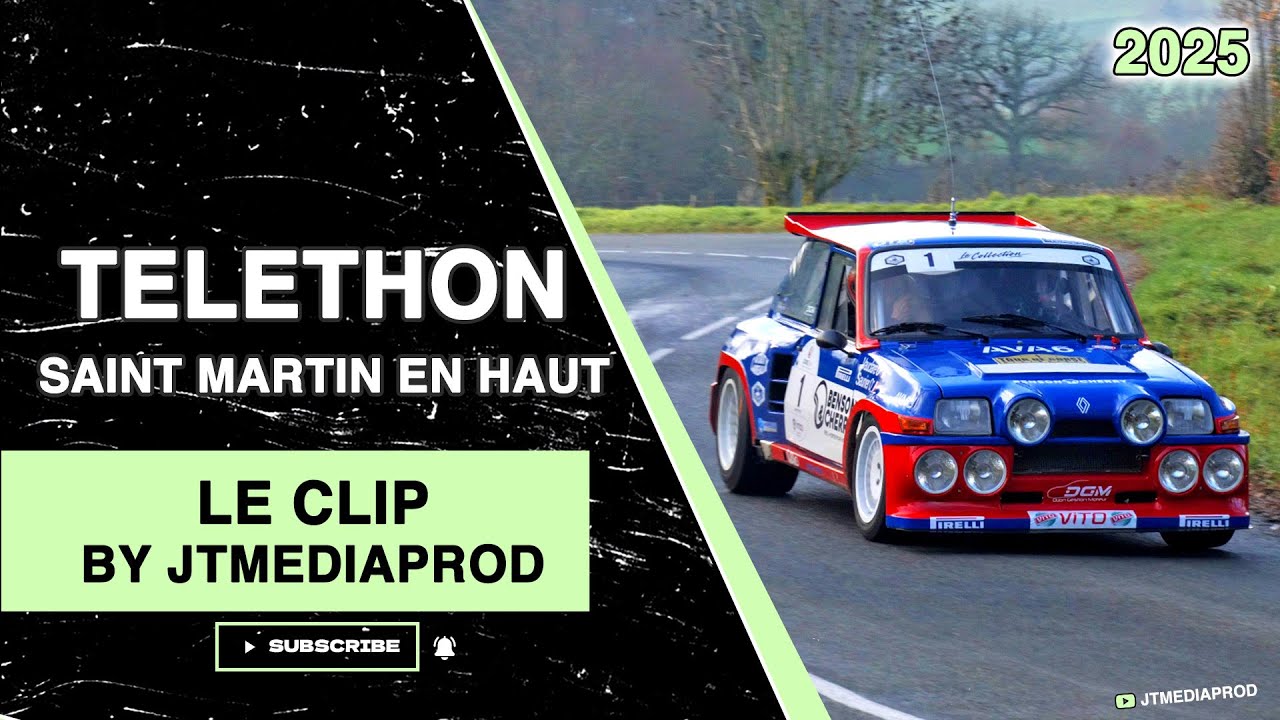 Téléthon Rallye - Saint Martin en Haut - Le Clip