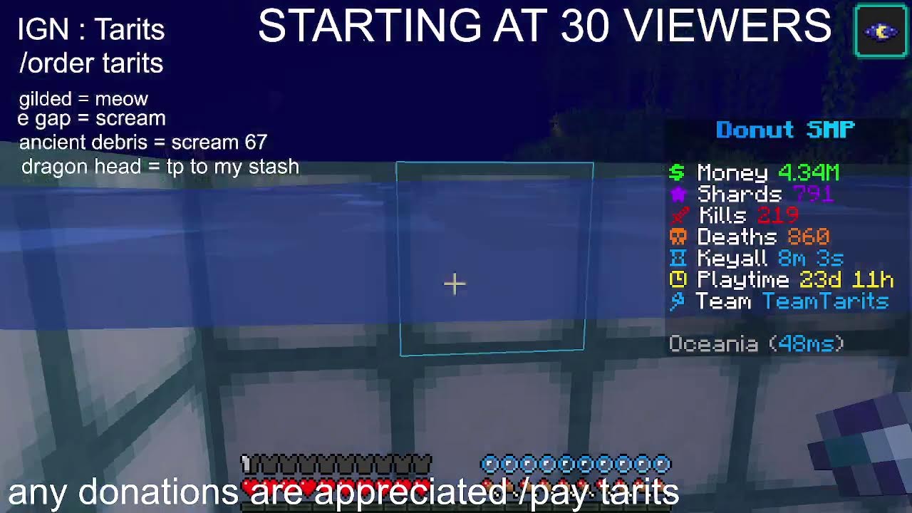 DONUT SMP HUGE 400M LOOTDROP RIGHT NOW | RATING BASES