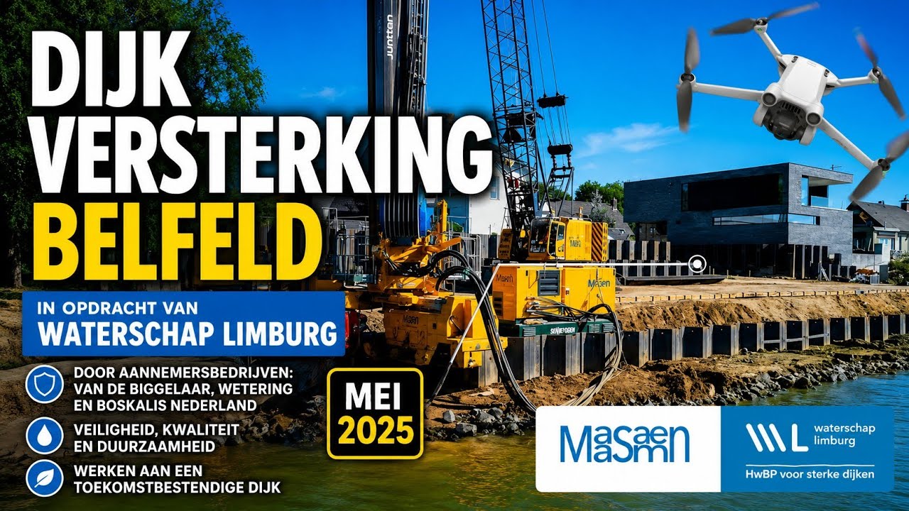 Waterschap Limburg: Belfeld Dijkversterking update Mei 2025