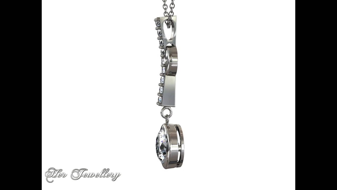 Herjewellery Faith Pendant (Made with SWAROVSKI ZIRCONIA)