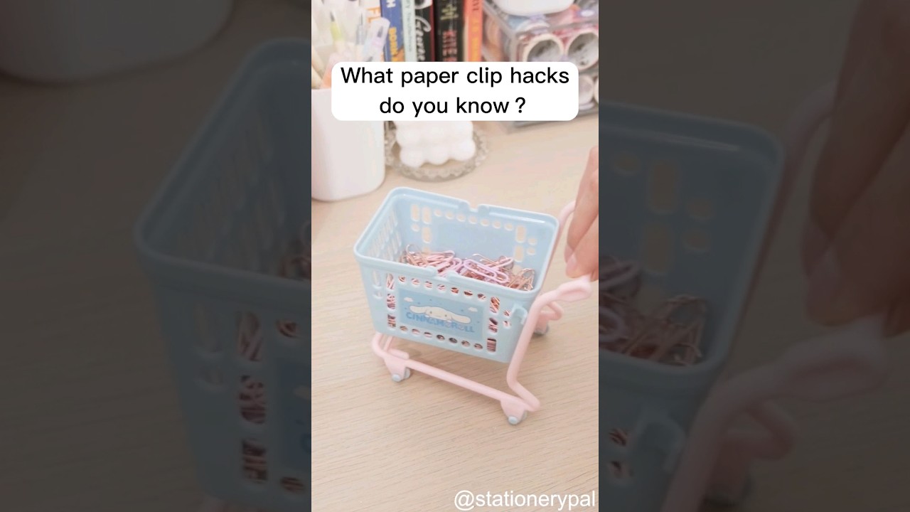 Paper clip hacks !!!#shorts #stationerypal #clips #paperclip #hacks