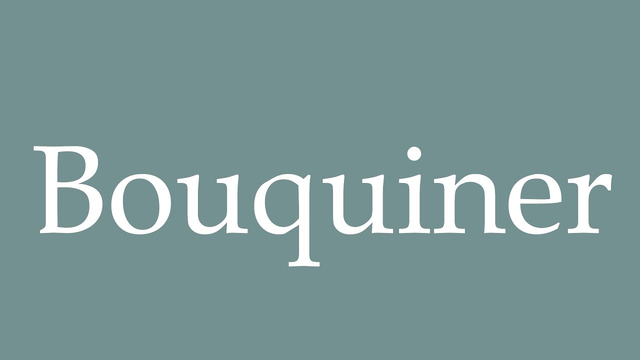 How to Pronounce ''Bouquiner'' (Browse) Correctly in French