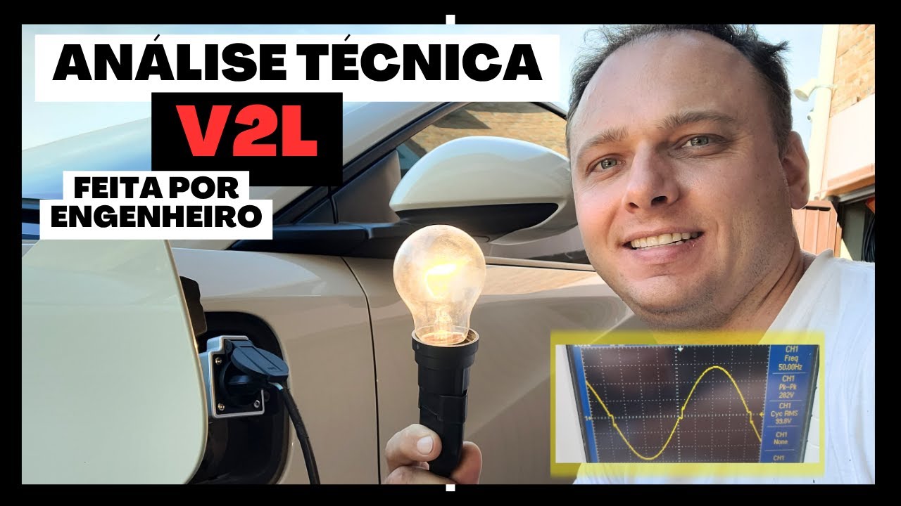 V2L CARRO ELÉTRICO: análise técnica, desmontagem, funcionamento e potência máxima (disassembly)