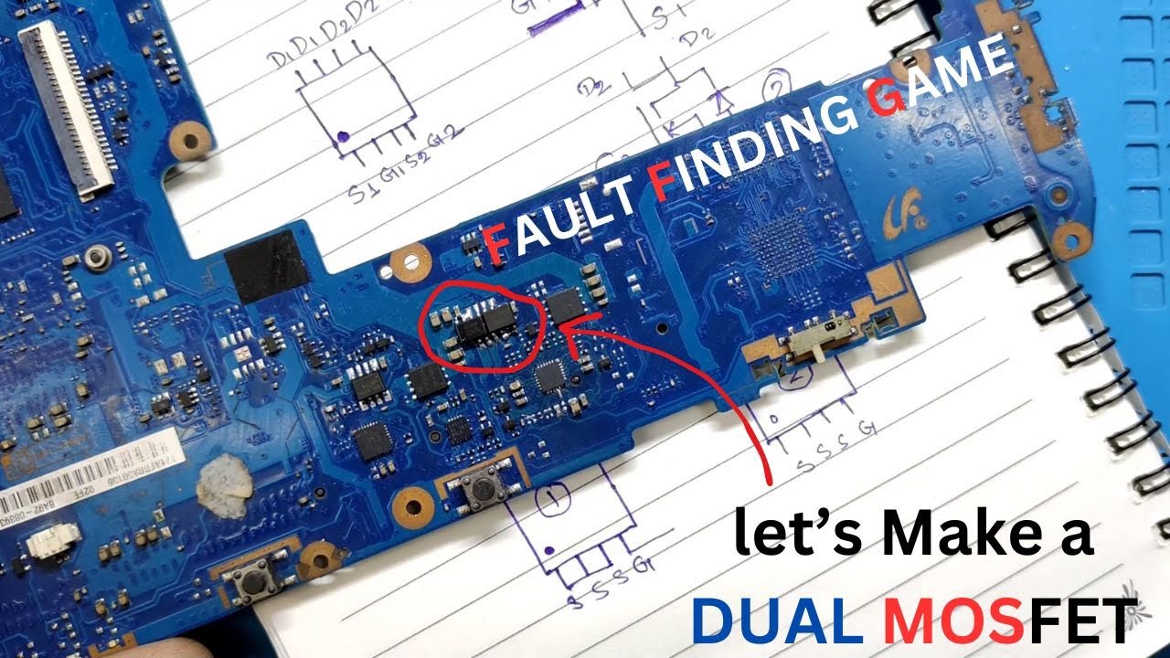 LET'S LEARN HOW TO MAKE A DUAL MOSFET WITH 2 SINGLE MOSFETS | SAMSUNG ERIC | #laptoprepair #mosfet