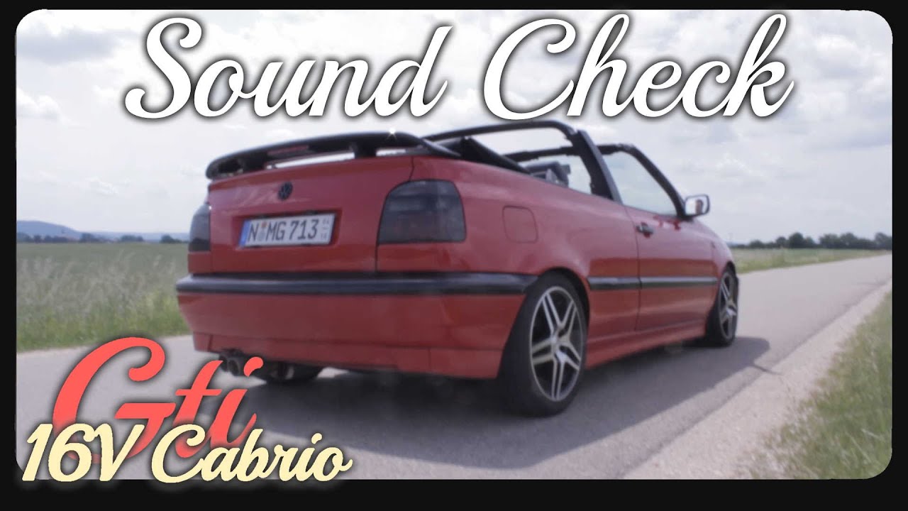 Friedrich Motorsport Sound Check | VW Golf 3 16V GTI Cabrio