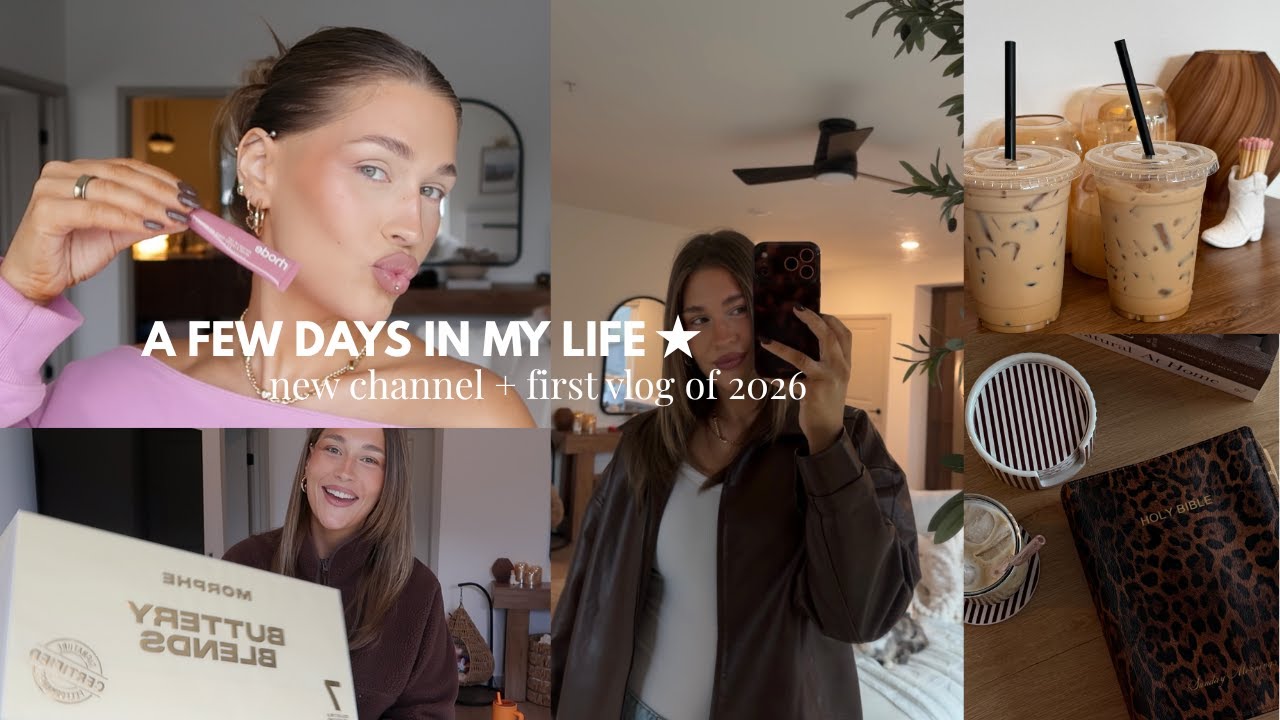 A NEW CHAPTER: back on youtube, 2026 reset, big changes, good habits, cool PR