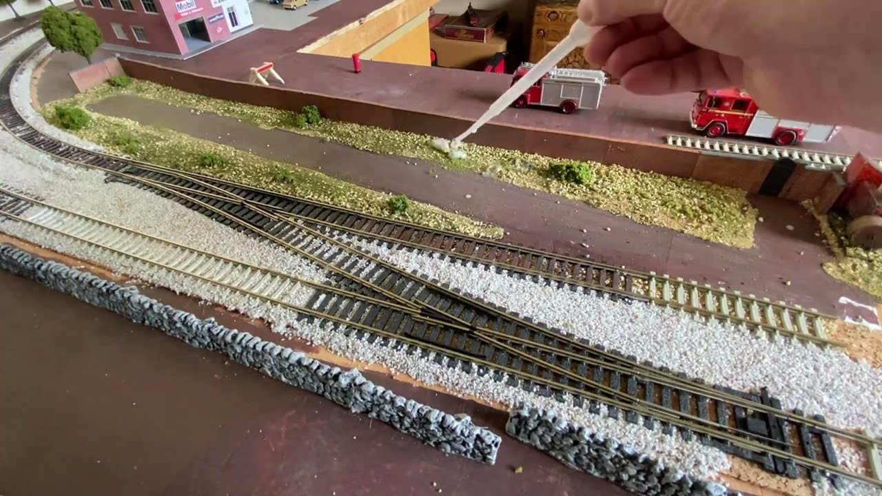 Layout video. Creating my locomotive stabling siding. part one.