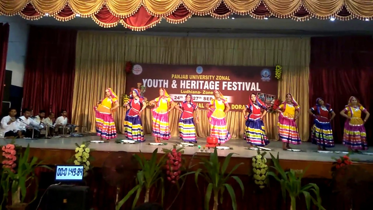 Rajasthani live folk dance group youth Festival S.c.d.gvt College LDH. by Sumit +917986964250