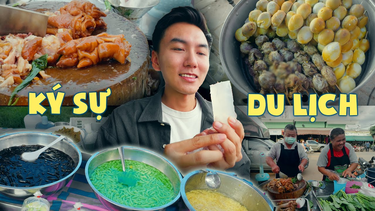 🇹🇭Đi về phương Bắc ngang khu chợ trời, ngập tràn món ăn |