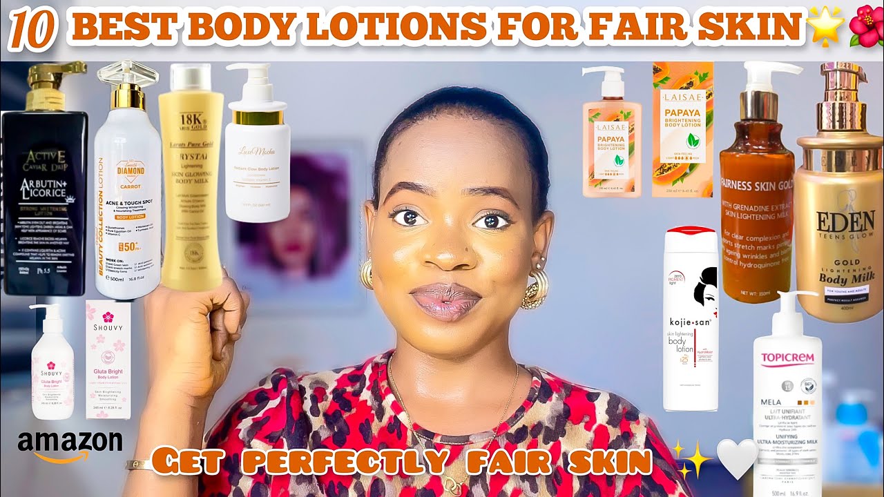 BEST BODY LOTIONS FOR PERFECTLY FAIR SKIN |Non Bleaching Cream For Fair Skin + Glowing skin✨🔥🤍