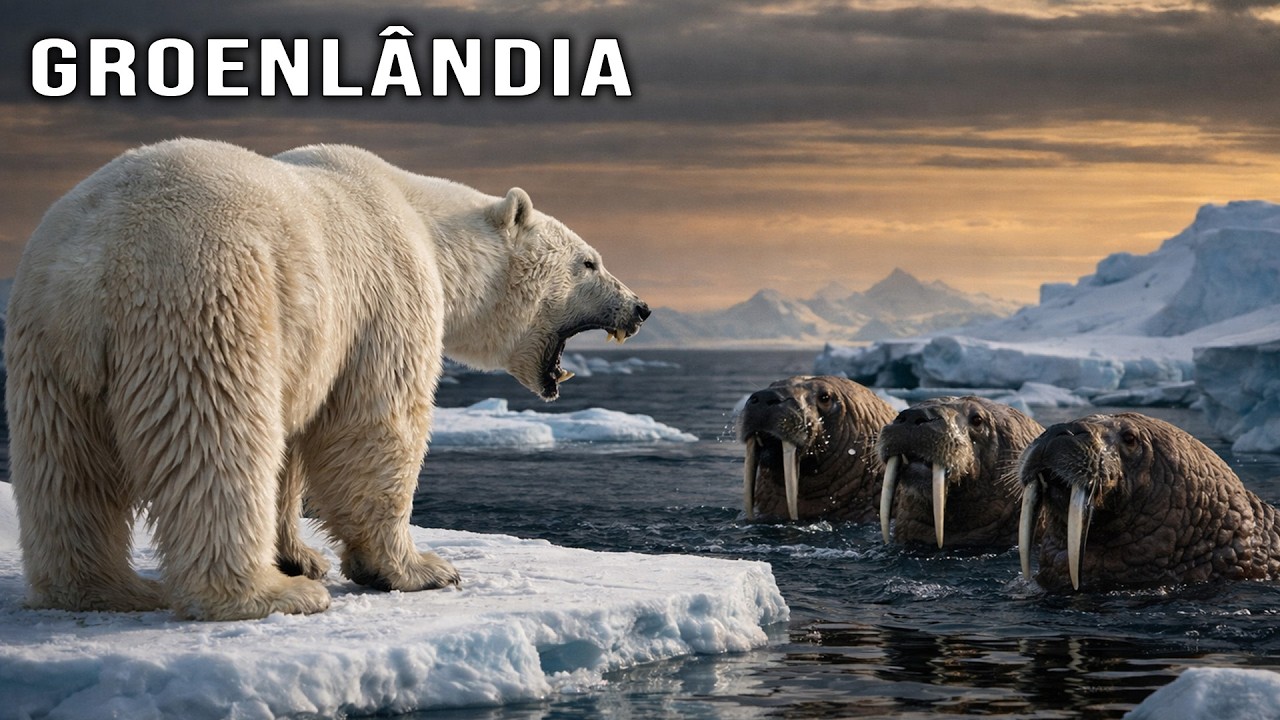 Groenlândia | Frio Extremo e a Luta dos Animais Selvagens pela Sobrevivência | 4K Documentário