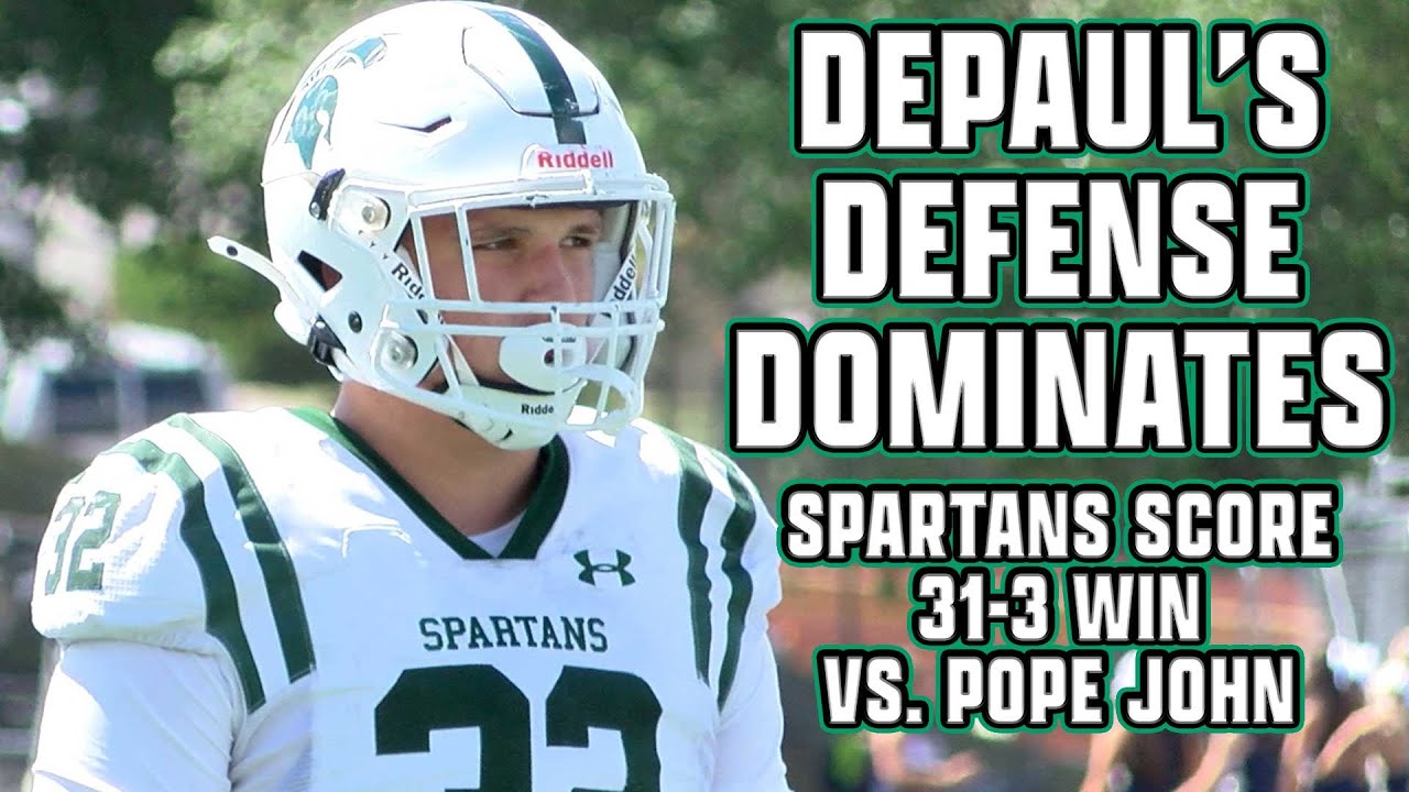 DePaul Catholic 31 Pope John 3 | Week 0 Highlights | Spartans Defense Dominates!