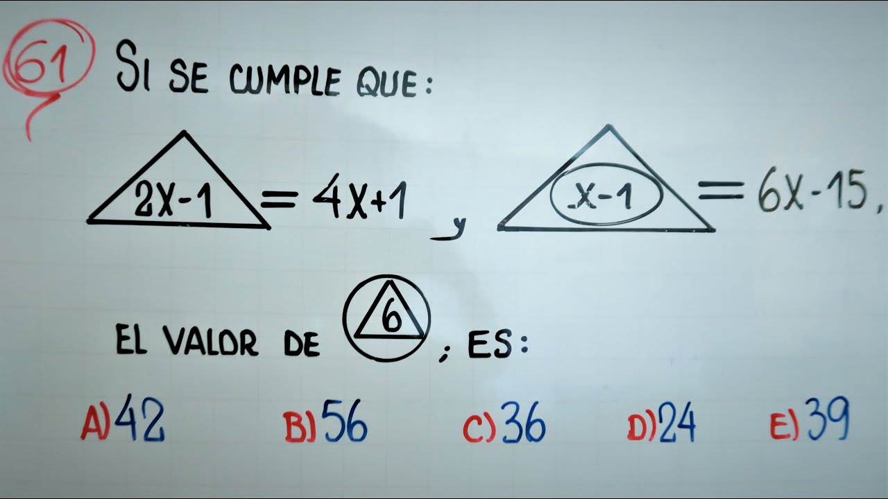 OPERADORES MATEMÁTICOS | RAZONAMIENTO MATEMÁTICO
