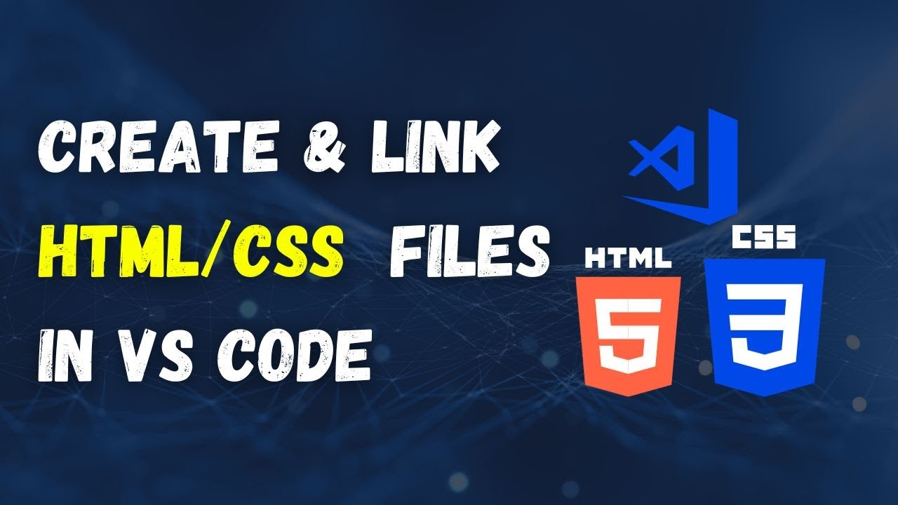 How To Create HTML and CSS files in VS Code ~ How to Link CSS to HTML in Visual Studio Code