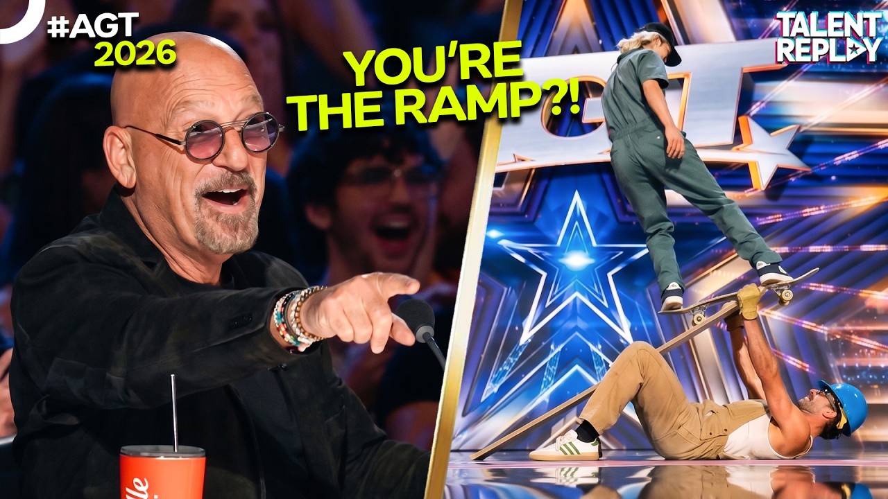 He Turned Himself Into a SKATEBOARD RAMP... Then the Tricks Began | Manramp | AGT 2026 [4K]
