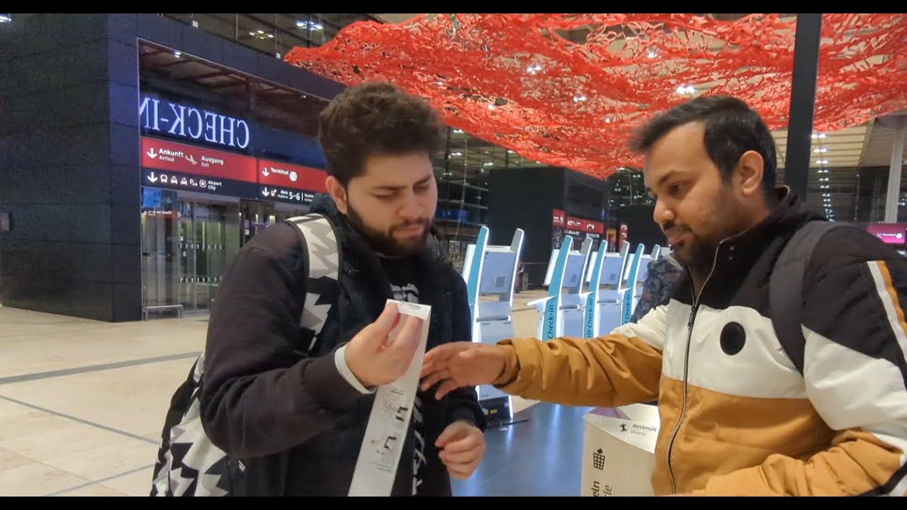 Flughafen Berlin Brandenburg || Check-in for Foreigner going on vacation in India