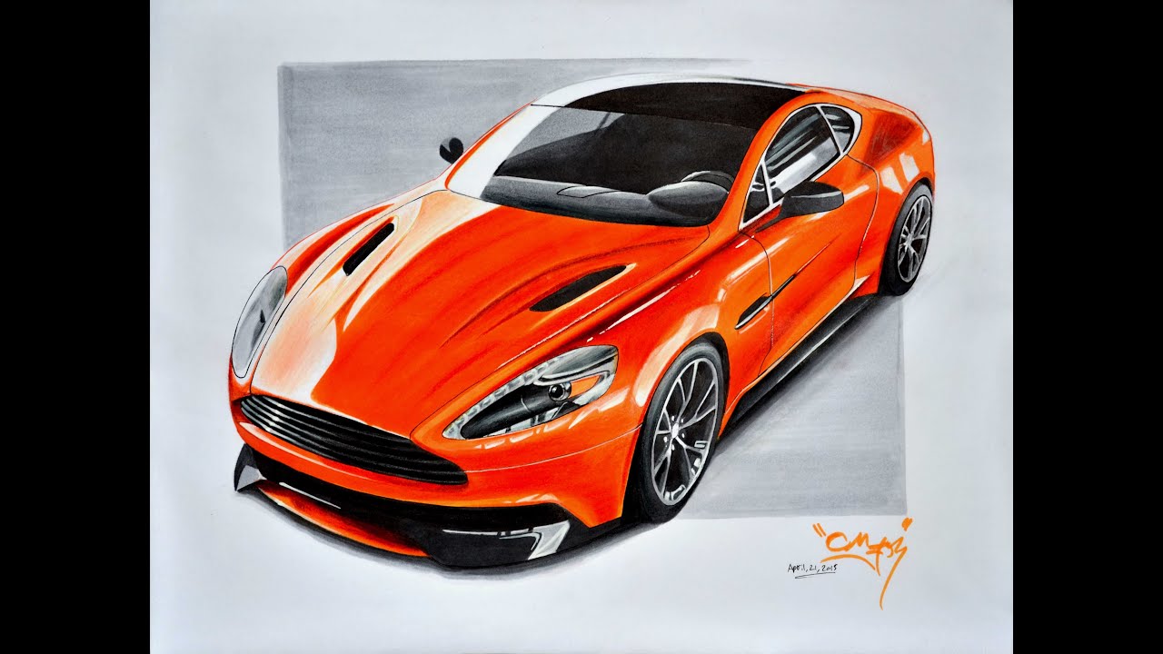 Aston Martin Vanquish Drawing