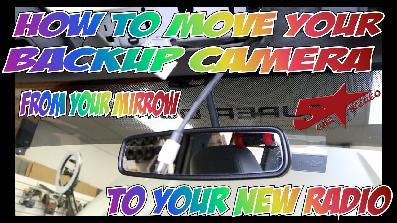 How to move your mirrow camera to your new touch sceen radio