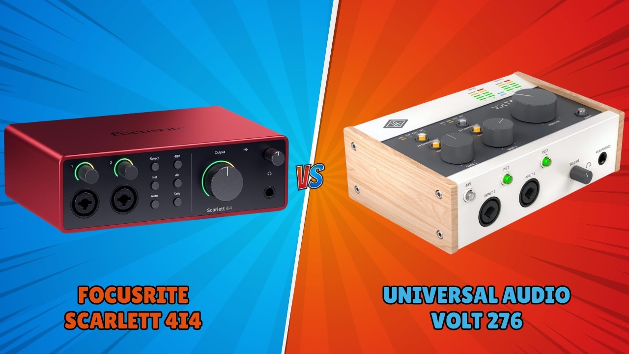 Audio Quality Battle | Focusrite Scarlett 4i4 VS Universal Audio Volt 276 Audio Interface