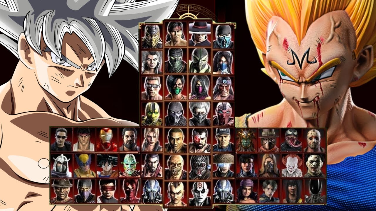 Mortal Kombat 9 - GOKU ULTRA INSTINCT & MAJIN VEGETA - Expert Tag Ladder - Gameplay @(1080p) 60ᶠᵖˢ ✔