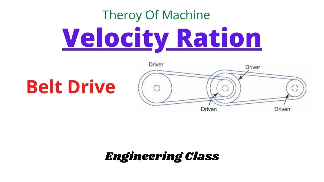 Velocity Ratio Of Belt Drive | Easy Method | Engineering Class