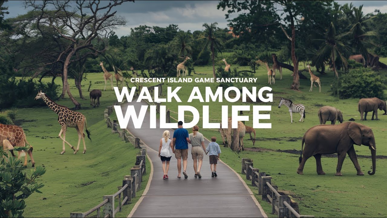 Crescent Island Game Sanctuary Walk Among Wildlife