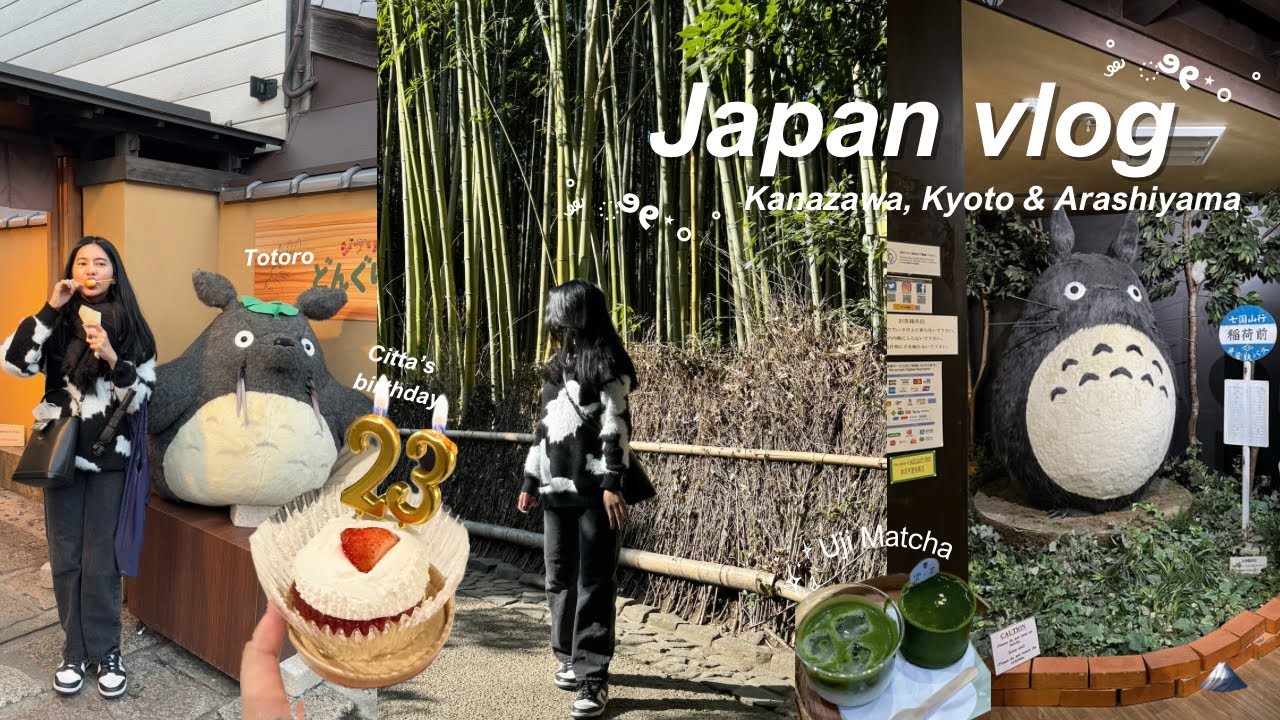 japan vlog 🍣 Kanazawa, Kyoto & Arashiyama ⋆.˚ 🌸🍡🇯🇵