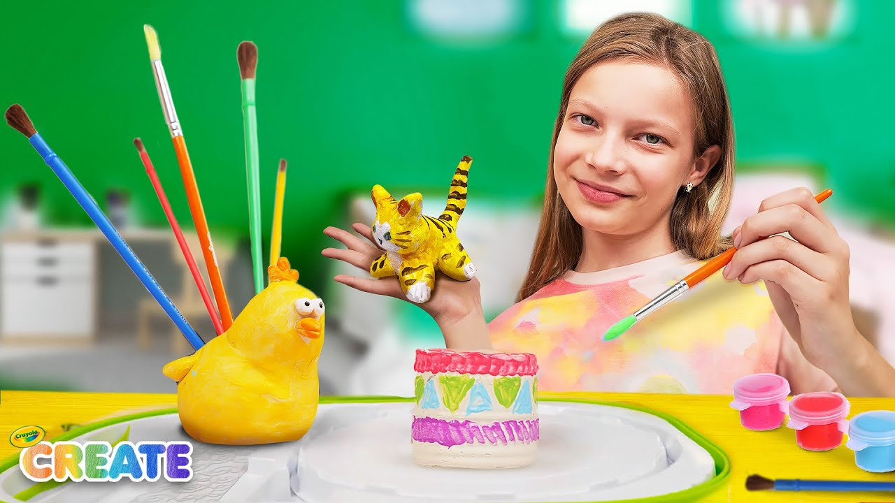 Shape, Create, and Play 🖌️  | Easy Clay Crafts for Kids!