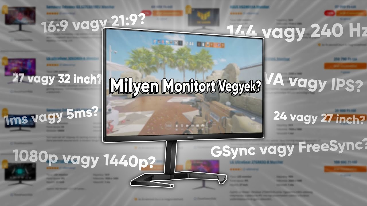 Ilyen Gamer Monitort Vegyél 2025-ben!