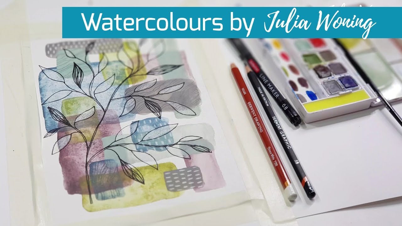 Playing with Derwent Line & Wash by Julia Woning