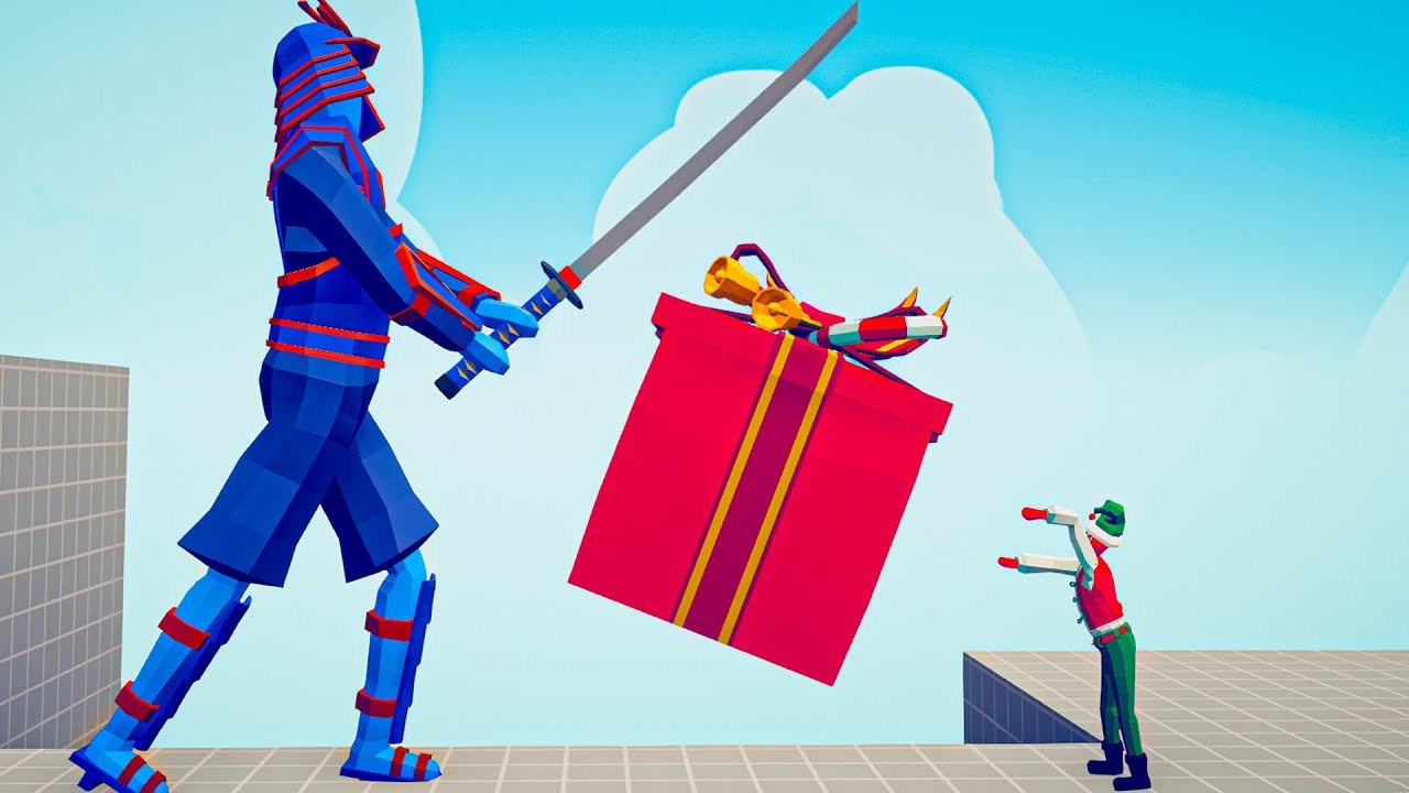 RANDOM GIFT PRESENT ELF vs EVERY UNIT - Totally Accurate Battle Simulator TABS