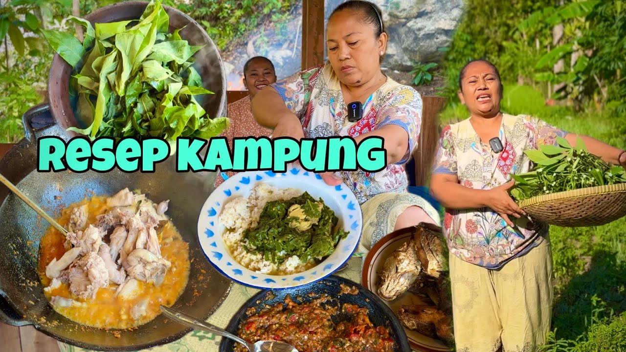 RESEP AYAM KAMPUNG DAUN SINGKONG || SELERA BRUTAL