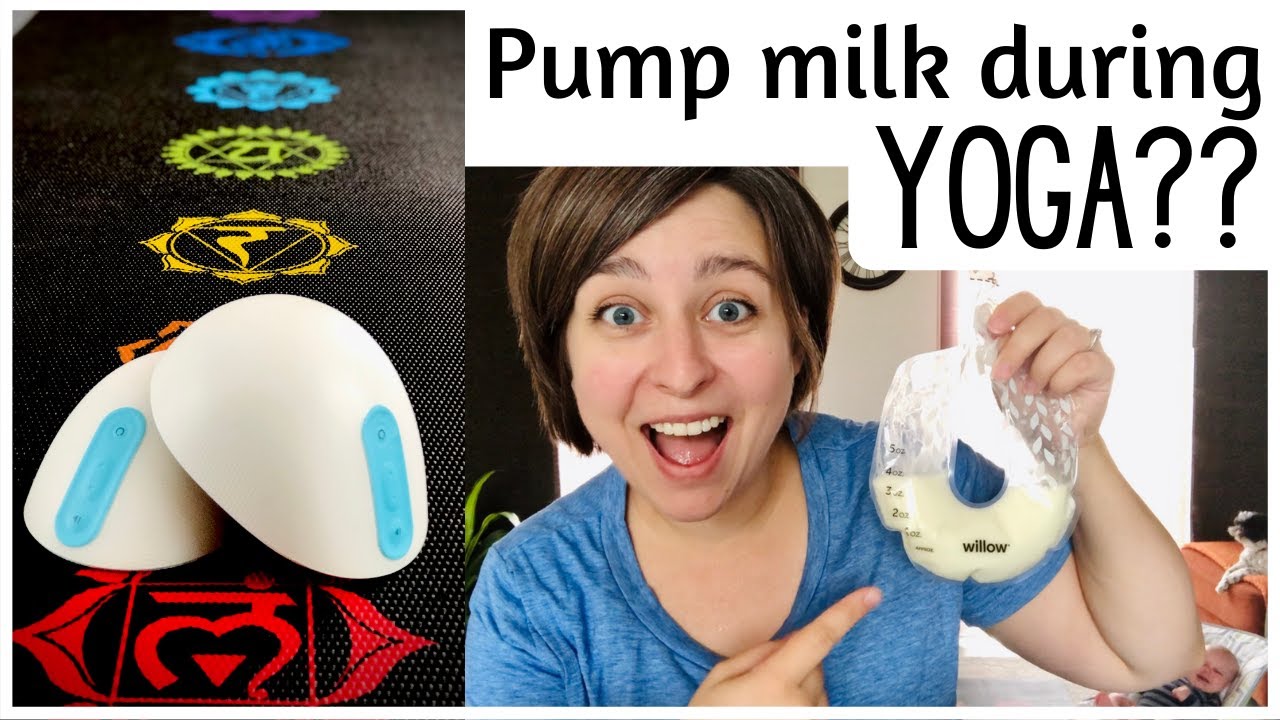 Using the WILLOW BREAST PUMP during YOGA! | Can you really pump in any positions with the Willow?