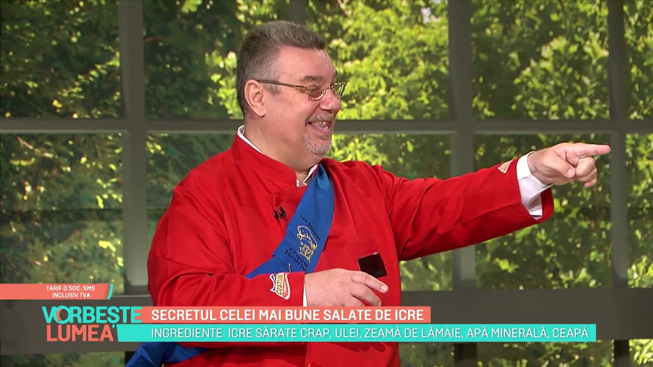 Chef Don Mariano ne dezvăluie secretul celei mai bune salate de icre