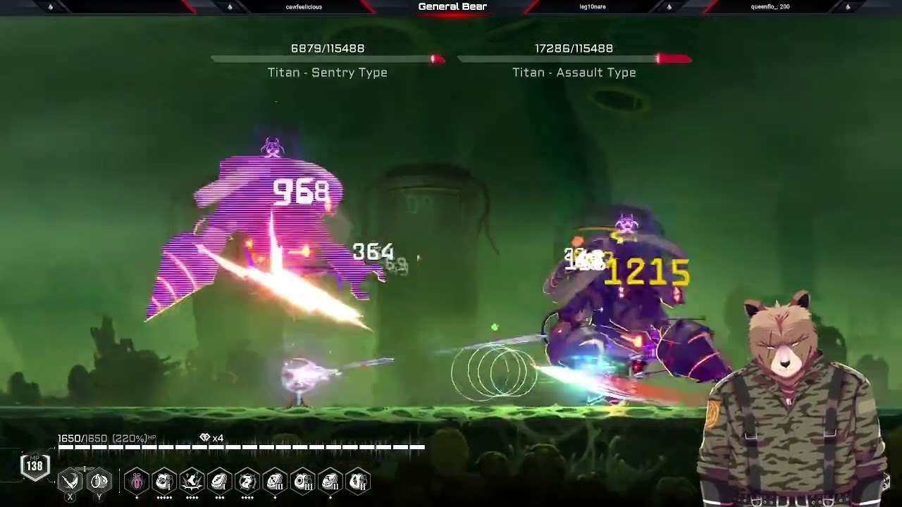 Highlight:#427 - BlazBlue Entropy Effect X - Titan Sentry and Titan Assault Types Boss Beat Prisoner