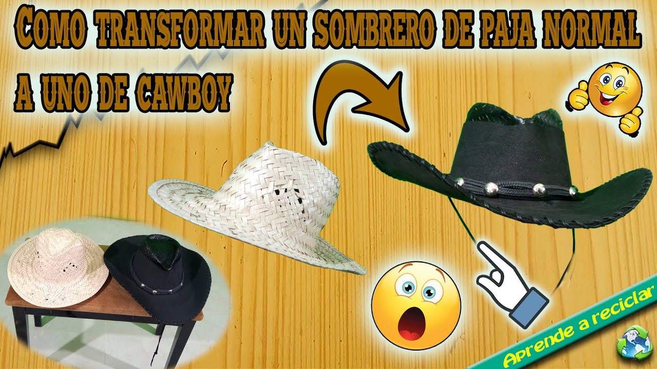 Como transformar un sombrero de paja normal a uno de cawboy