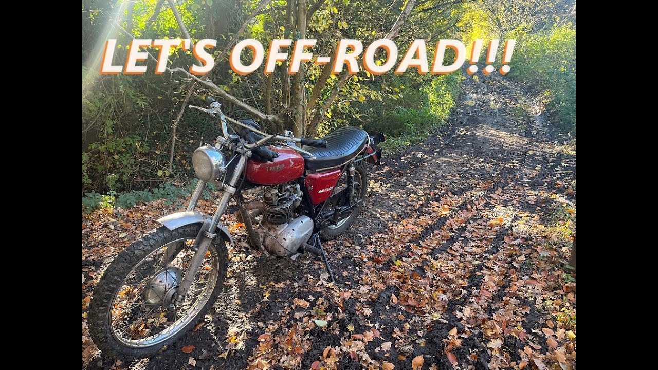 CLASSIC MOTORCYCLE GREEN LANING - FIRST TIME TRAIL RIDING ON MY BSA B40.